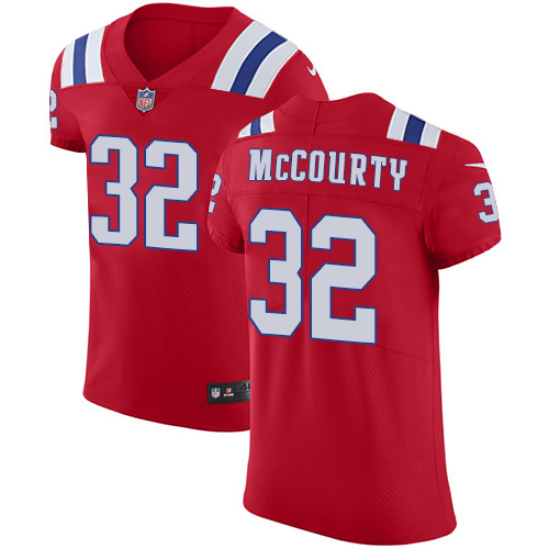 Nike Patriots #32 Devin McCourty Red Alternate Men's Stitched NFL Vapor Untouchable Elite Jersey - Click Image to Close